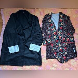 Black Blazer and Floral Blazer Set